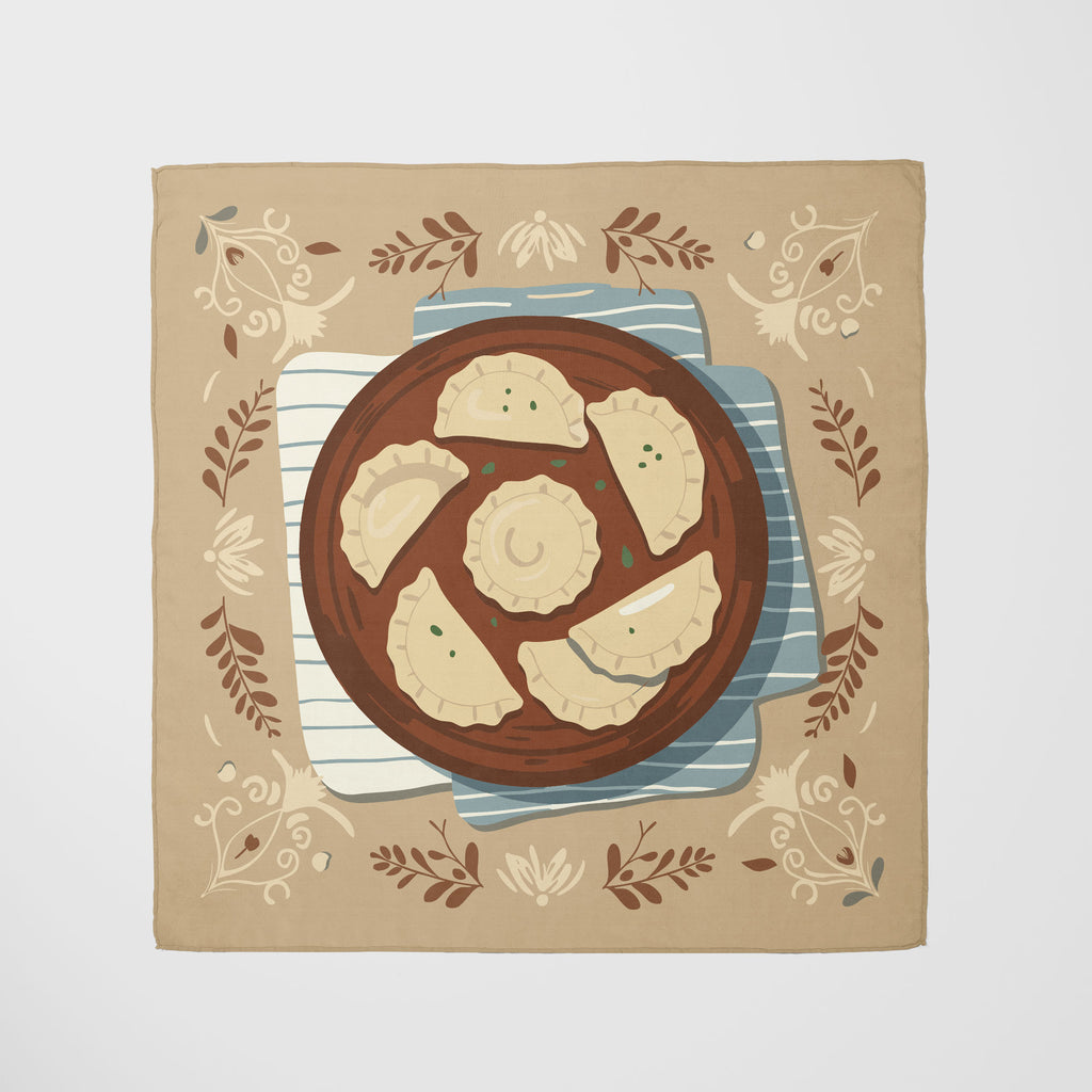 Pierogi Dumplings Scarf