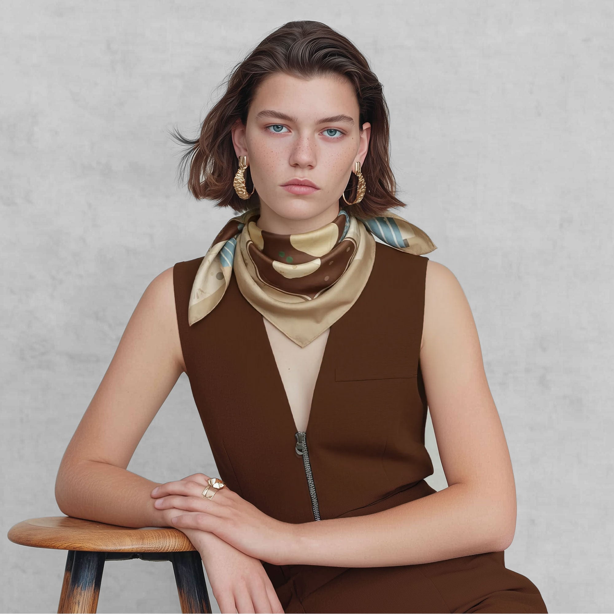 The Dumplings & Chopsticks Scarf