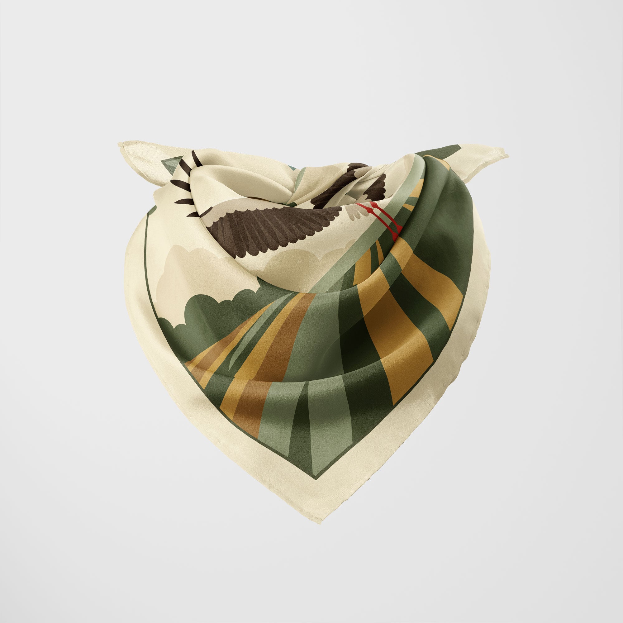 The Flying White Stork Scarf
