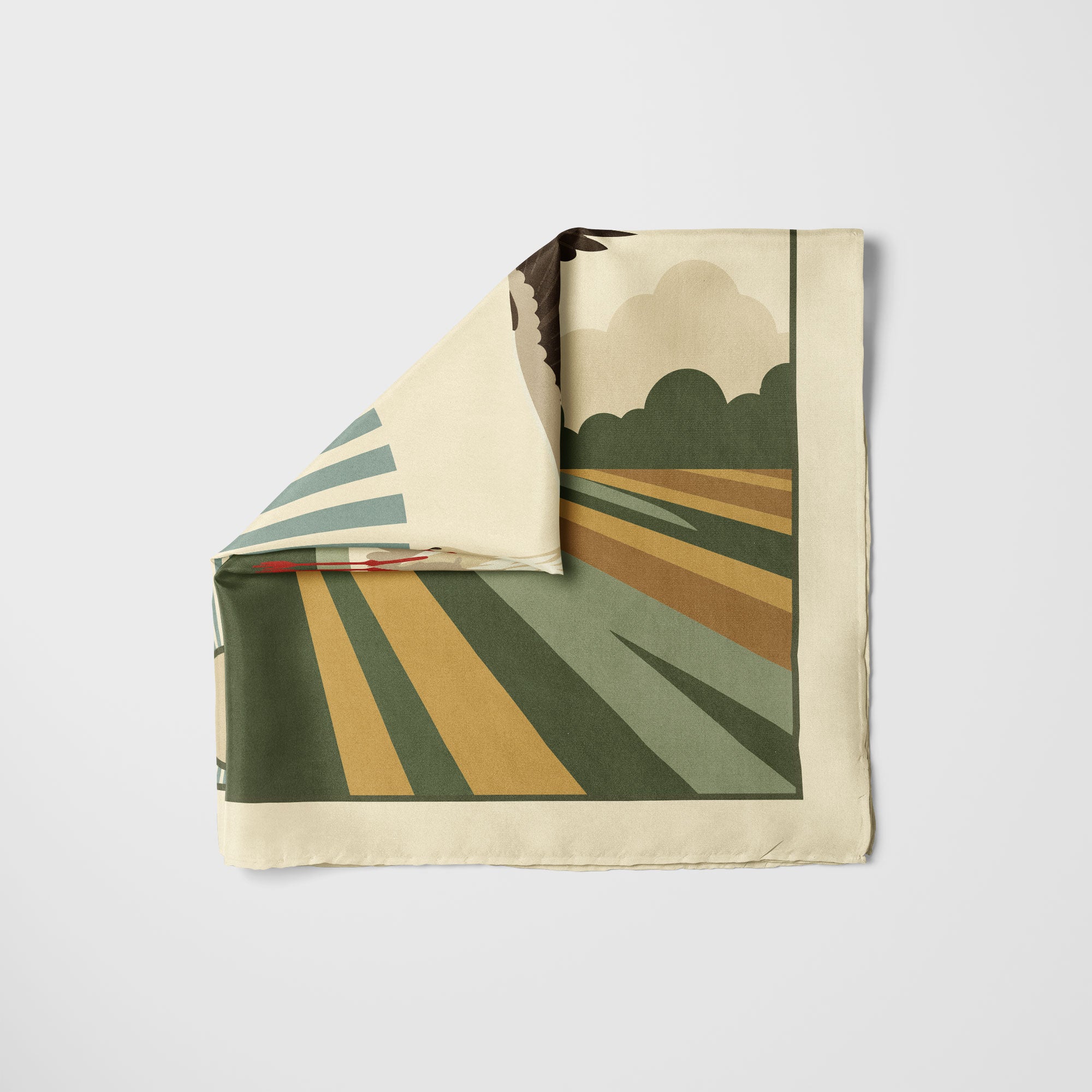 The Flying White Stork Scarf