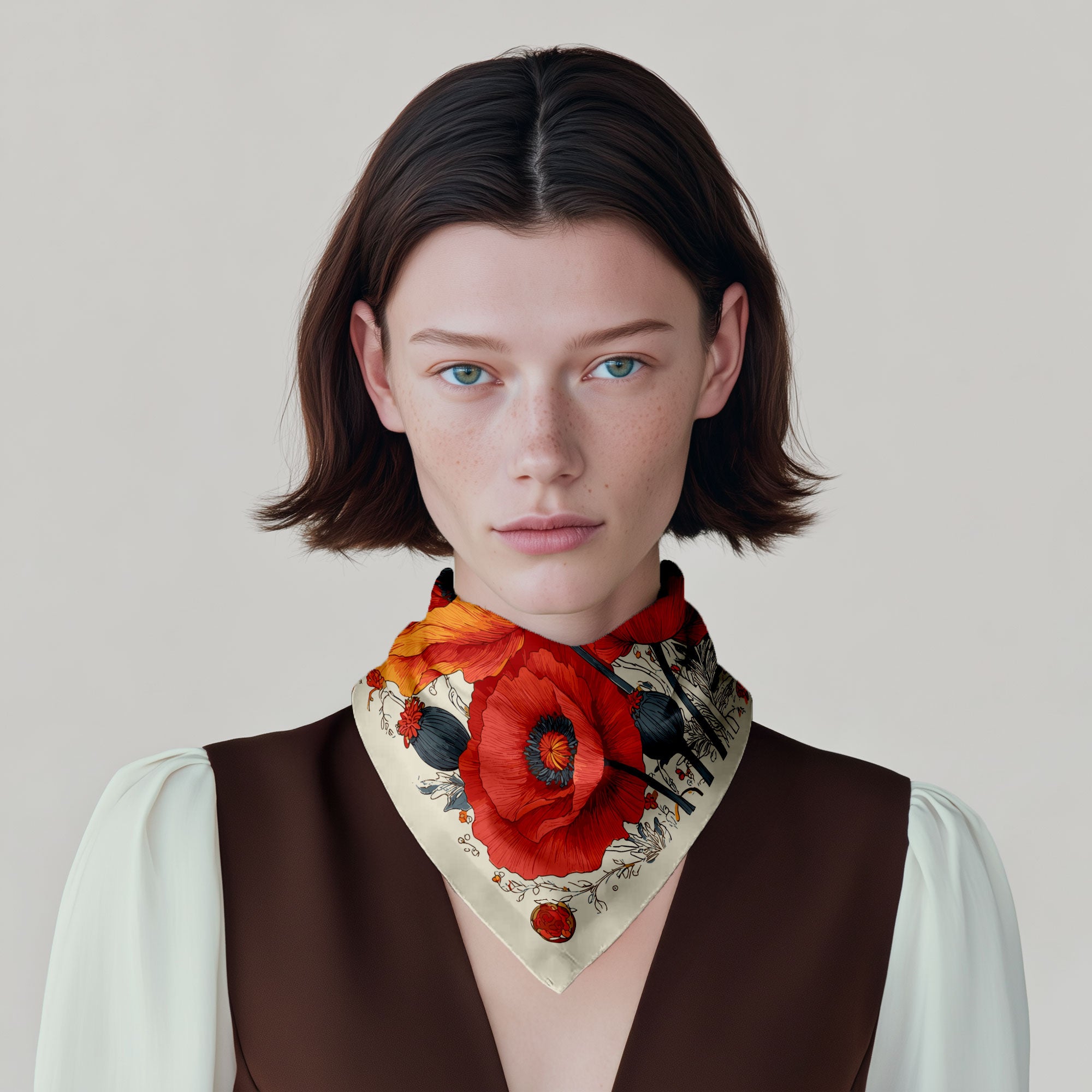 The Poppy Flower Scarf