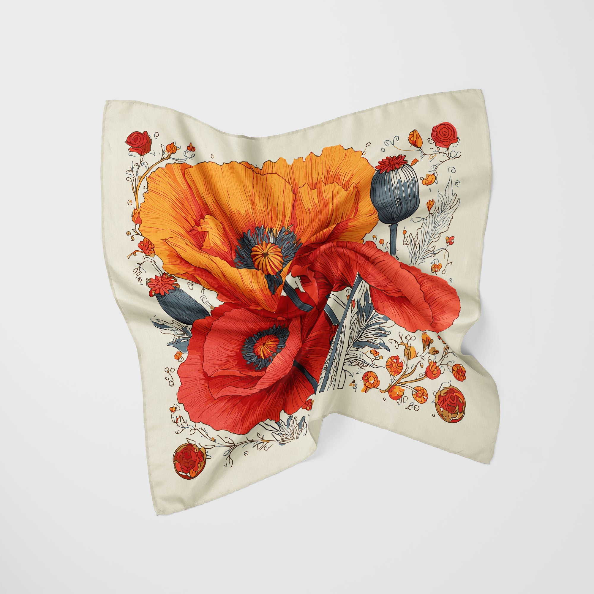 The Poppy Flower Scarf