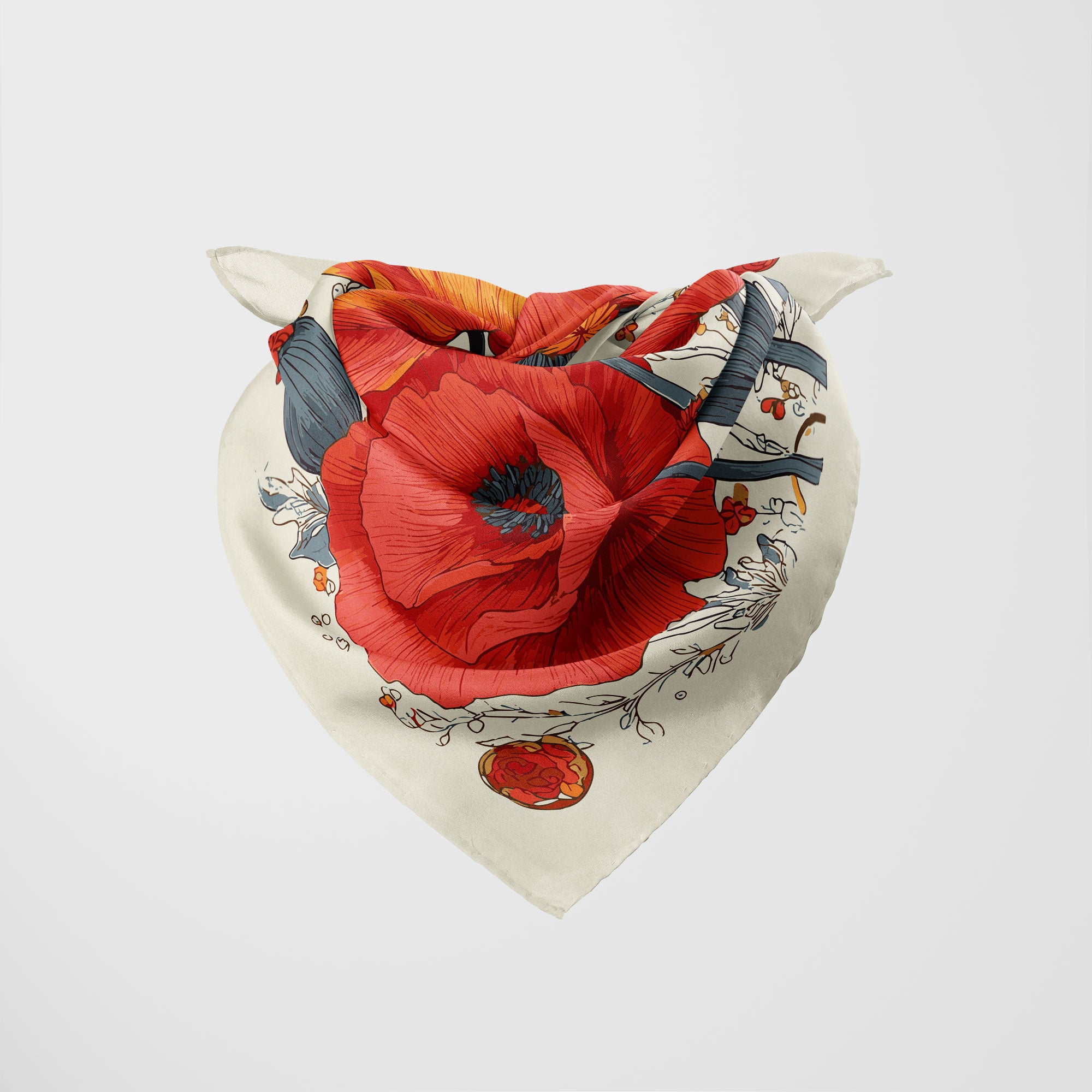 The Poppy Flower Scarf