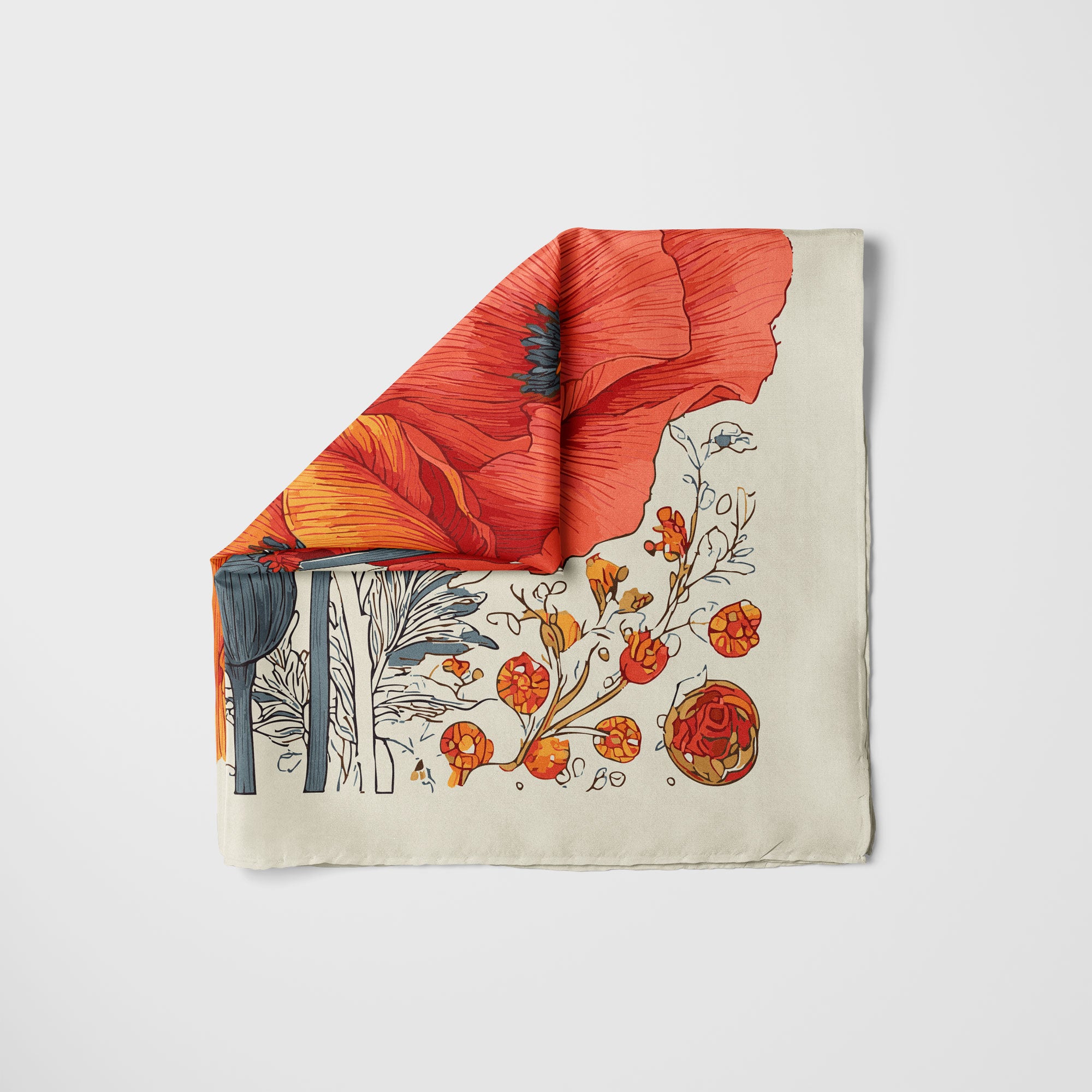 The Poppy Flower Scarf
