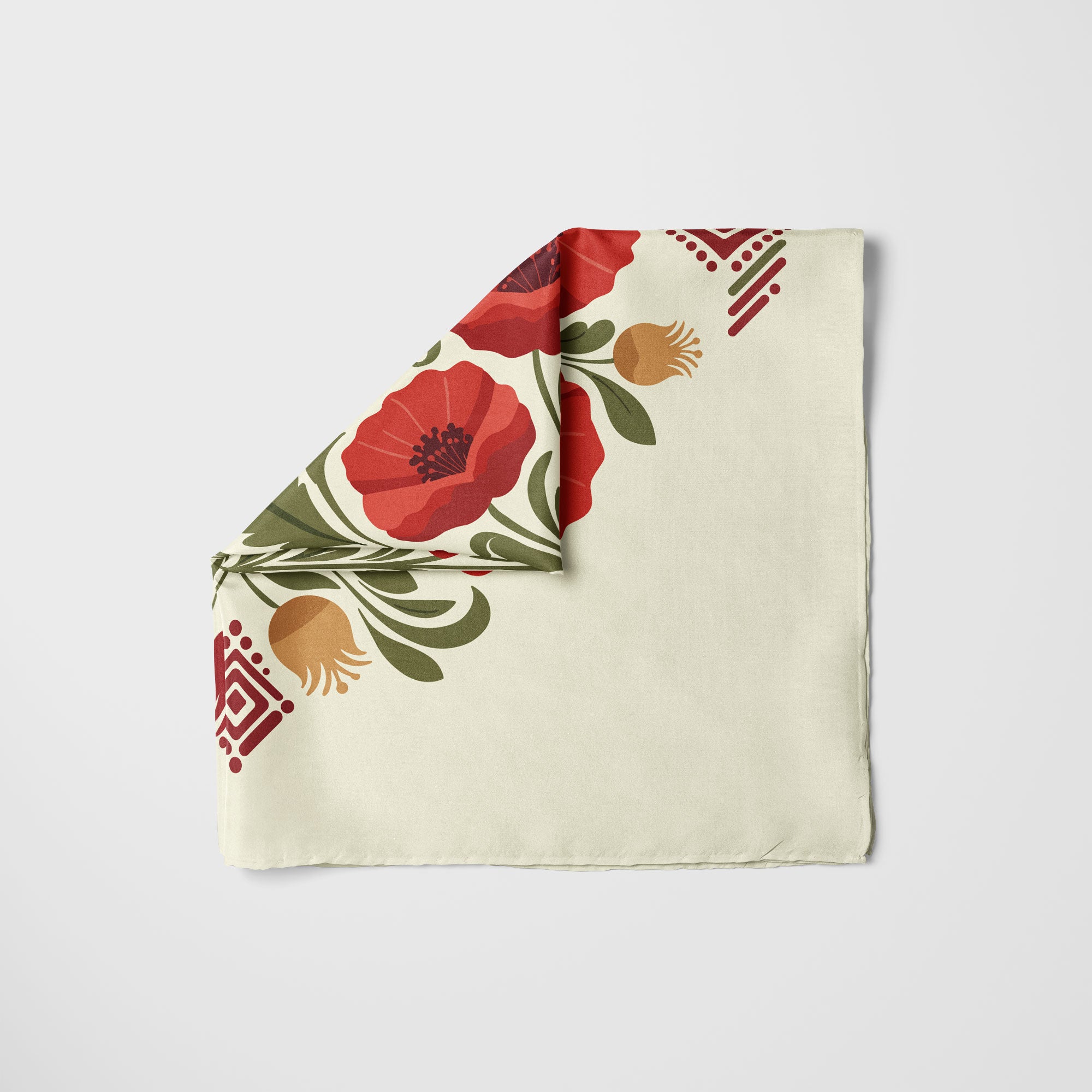 The Red Poppy Flower Scarf