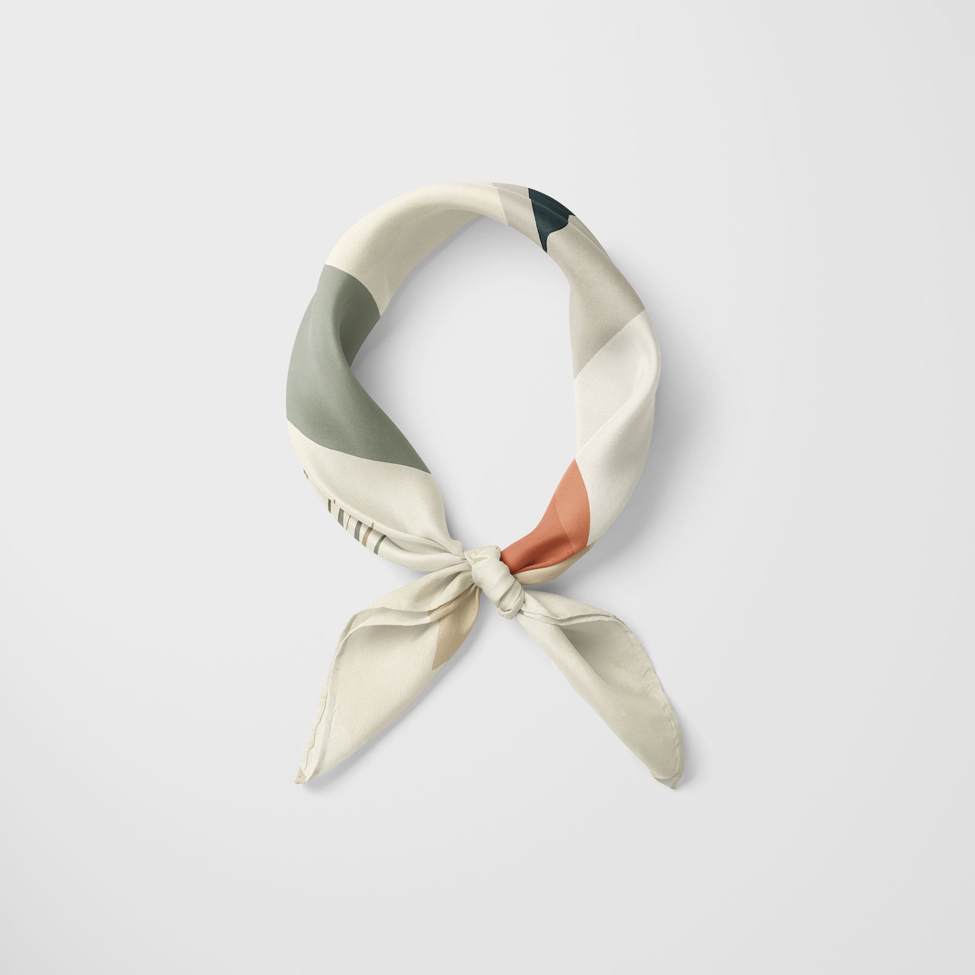 The White Stork Watercolor Scarf